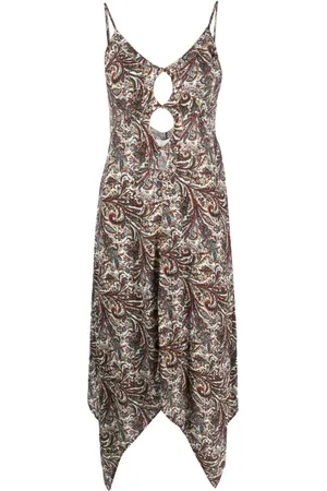 IXIAH Carnelian Midikleid mit Paisley-Print