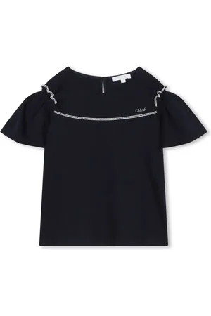 Chloé Geraffte Bluse mit Ösen