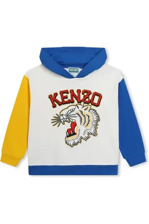 Kenzo Bestickter Hoodie in Colour-Block-Optik