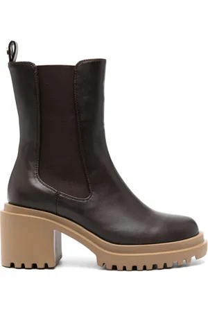 Twin-Set Stiefeletten aus Leder 85mm