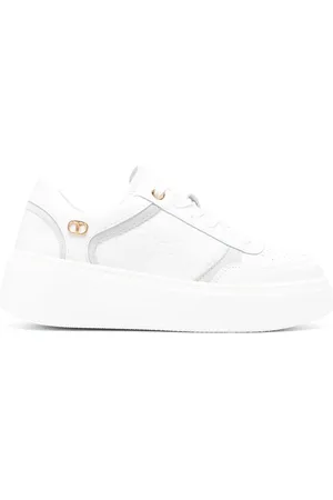 Twin-Set Sneakers mit Logo-Schild