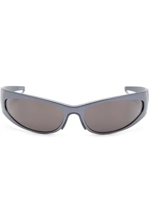 Balenciaga Verspiegelte REVERSE XPANDER 2.0 Sonnenbrille im Biker-Look