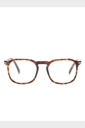 Persol Eckige Brille in Schildpattoptik