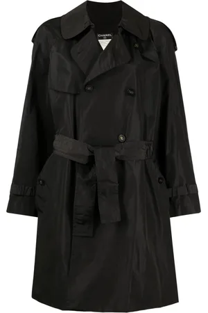 CHANEL 1980 Trenchcoat mit CC-Knöpfen