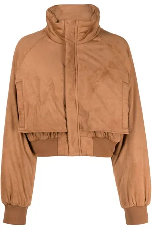 Izzue Cropped-Jacke mit Logo-Applikation