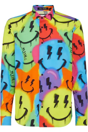 Philipp Plein Sugar Daddy Hemd mit Smiley-Print