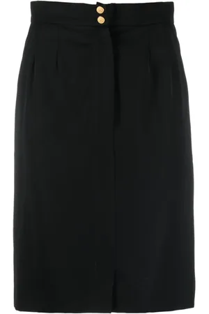 CHANEL 1990 Knielanger Taillenrock