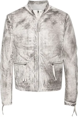 Kanghyuk Bikerjacke mit abstraktem Print