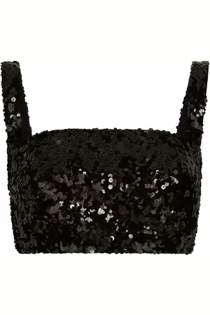 Dolce & Gabbana Cropped-Top mit Pailletten