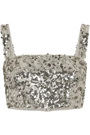 Dolce & Gabbana Cropped-Top mit Pailletten