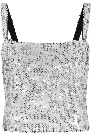 Dolce & Gabbana Cropped-Top mit Pailletten