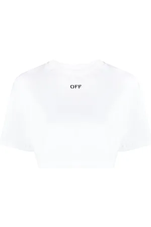 OFF-WHITE Off-Stamp Cropped-T-Shirt