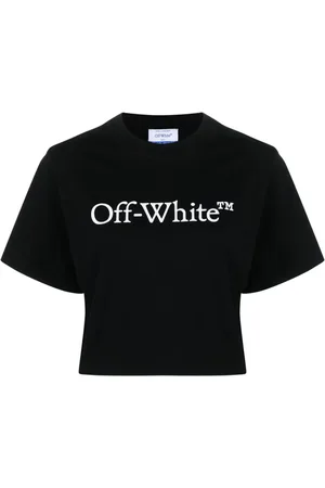 OFF-WHITE Bookish Cropped-T-Shirt mit Logo
