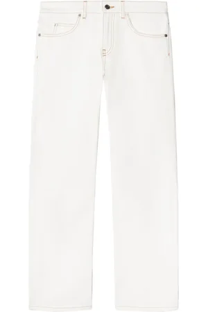 OFF-WHITE Straight-Leg-Jeans mit Kontrastnaht