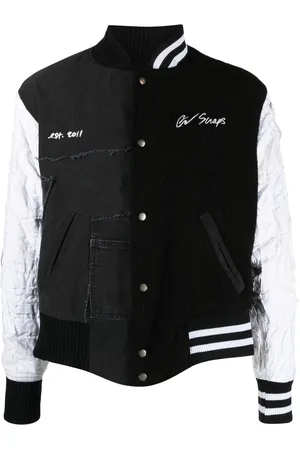 GREG LAUREN Bomberjacke mit Kontrasteinsätzen