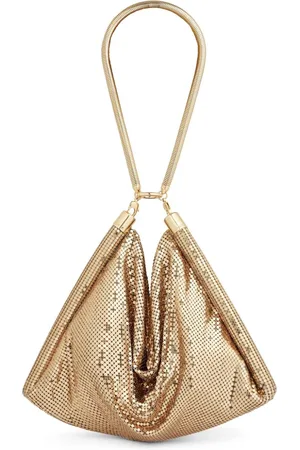 Paco rabanne Schultertasche in Metallic-Optik