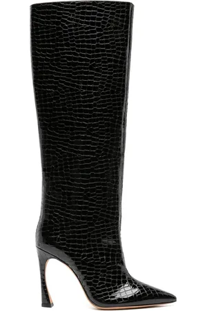 ALEXANDRE BIRMAN Kyra Stiefel mit Kroko-Prägung 100mm