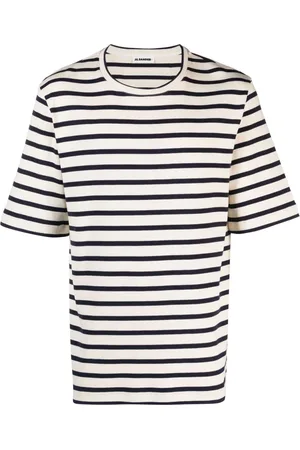 Jil Sander Geripptes T-Shirt mit Streifen