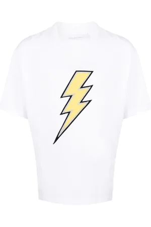 Neil Barrett T-Shirt mit Blitz-Stickerei