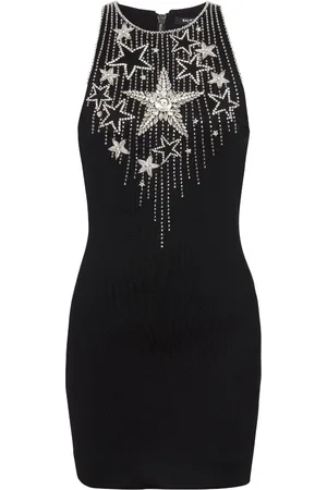 Balmain Falling Stars besticktes Minikleid