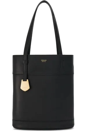 Salvatore Ferragamo North-South Shopper mit Logo-Print