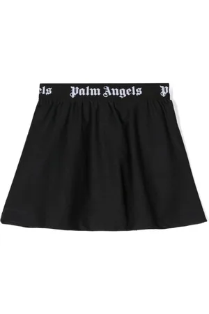 Palm Angels Ausgestellter Rock mit Logo-Bund
