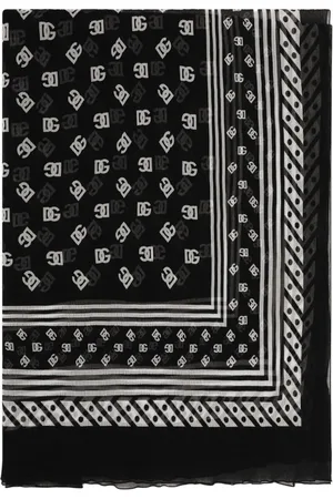 Dolce & Gabbana Seidenschal mit Logo-Print
