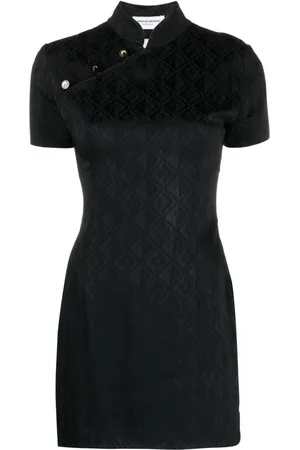 Marine Serre Moon Diamant Jacquard-Minikleid
