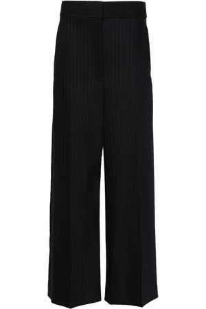Khaite High-Waist-Hose mit weitem Bein