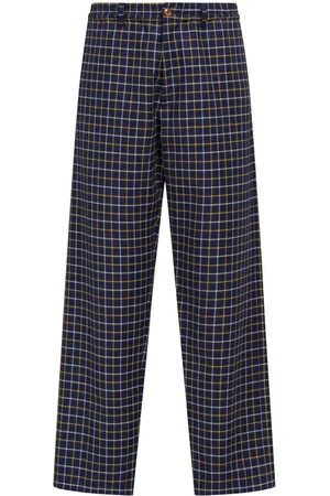 Marni Gerade Hose mit Karomuster
