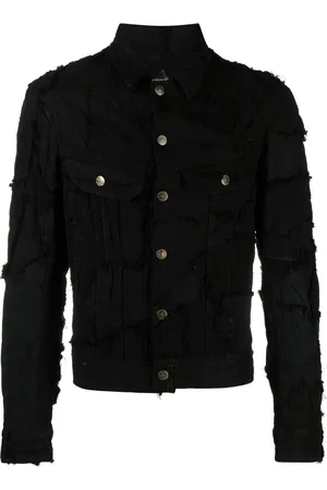 GREG LAUREN Jeansjacke im Distressed-Look