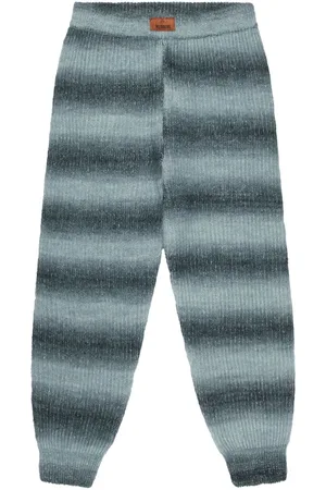Missoni Gestreifte Strickhose mit Ombré-Effekt