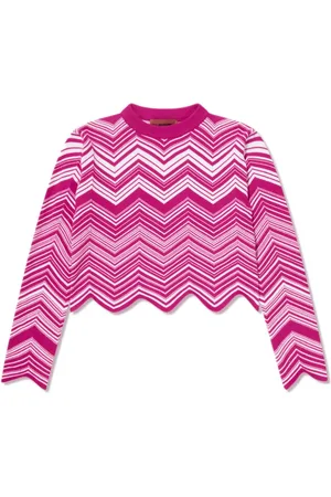 Missoni Cropped-Pullover mit Zickzackmuster