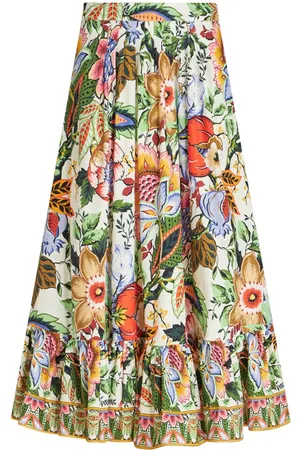 Etro Midirock mit Blumen-Print