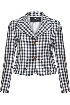 Etro Kurze Jacke mit Check
