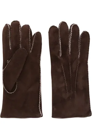 MOORER Handschuhe mit Kontrastdetail