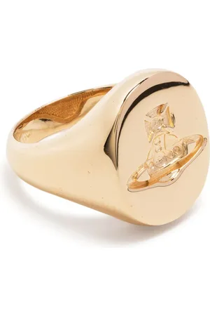 Vivienne Westwood Silberring mit Orb-Gravur