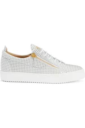 Giuseppe Zanotti Gewebte Frankie Sneakers mit Glanzoptik