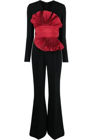 Elie saab Ausgestellter Jumpsuit mit Rüschendetail