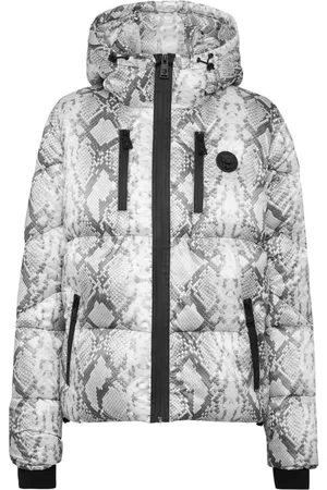 Philipp Plein Gefütterte Jacke mit Logo-Print