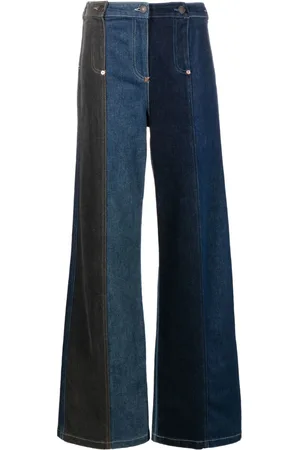 Moschino Weite High-Waist-Jeans