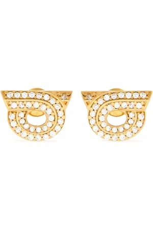 Salvatore Ferragamo Gancini Ohrringe mit Strass