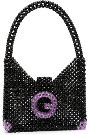 GERMANIER Schultertasche mit Perlen