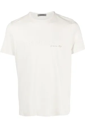 corneliani T-Shirt mit Logo-Stickerei