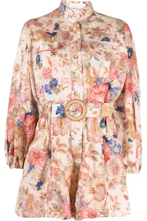 ZIMMERMANN August Playsuit mit Blumen-Print
