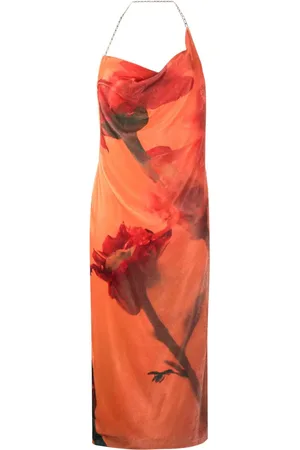 STINE GOYA Kleid mit abstraktem Print