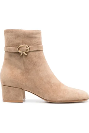 Gianvito Rossi Ribbon Stiefeletten aus Wildleder 45mm