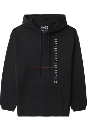 Fred Perry X Raf Simons Hoodie mit Logo-Stickerei