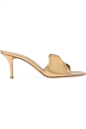 Gianvito Rossi Lucrezia Mules im Metallic-Look