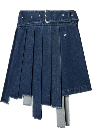 OFF-WHITE Asymmetrischer Faltenrock